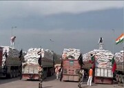 انتقال گندم اهدایی هند به افغانستان از سوی پاکستان متوقف شد