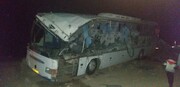تصادف اتوبوس با تریلی با ۲۰ کشته و مصدوم!