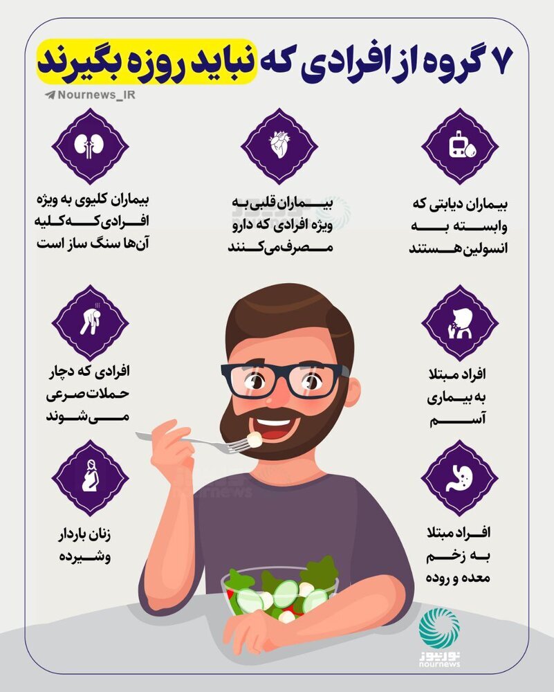 این افراد هرگز نباید روزه بگیرند! / عکس