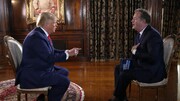 ترامپ حین مصاحبه با مجری معروف انگلیسی قهر کرد! / عکس
