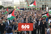 آلمانی‌ها در حمایت از مردم مظلوم فلسطین تظاهرات کردند / فیلم
