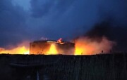 مخازن نفت روسیه در نزدیکی مرز اوکراین آتش گرفتند
