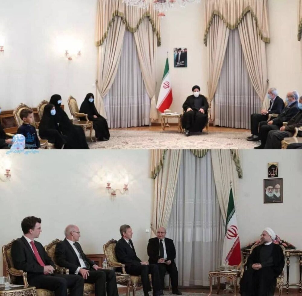 واکنش آذریجهرمی به حذف عکس امام خمینی (ره) از اتاق ملاقات رئیسی / عکس