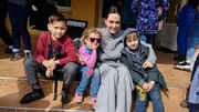 سفر غیرمنتظره آنجلینا جولی به کی‌یف و دیدار با کودکان اوکراینی