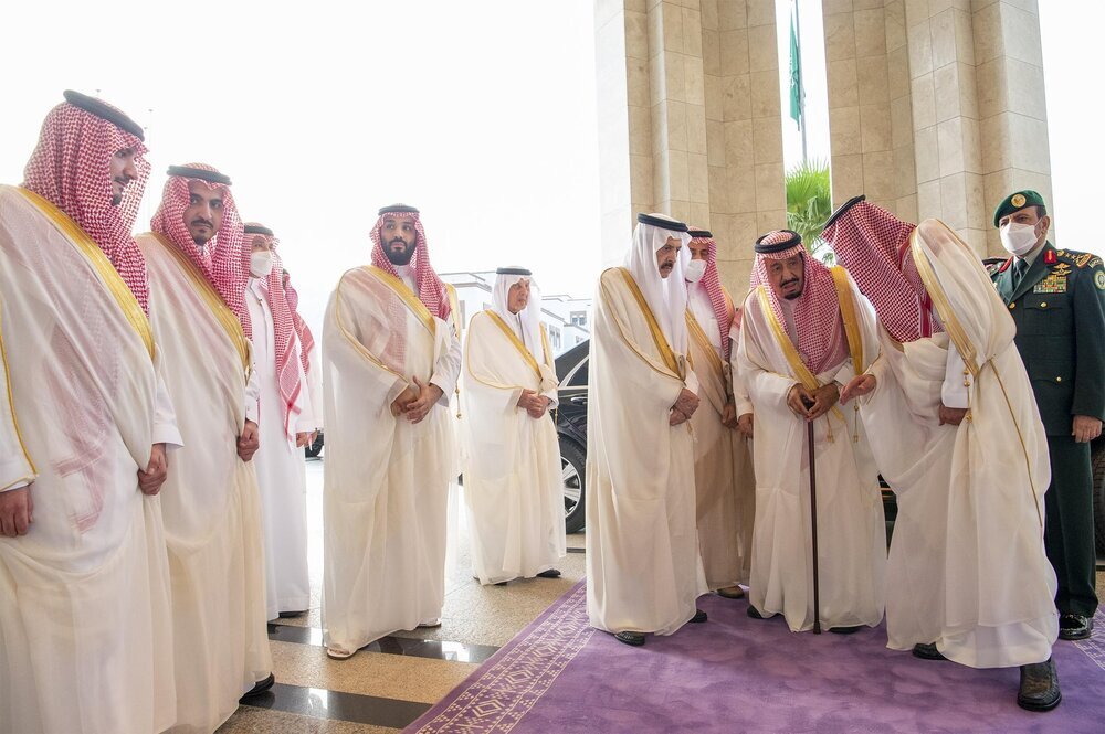حضور پادشاه و ولیعهد عربستان در نماز عیدفطر/عکس