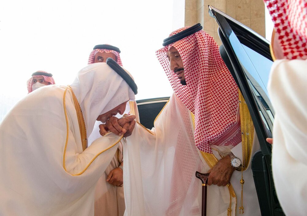 حضور پادشاه و ولیعهد عربستان در نماز عیدفطر/عکس