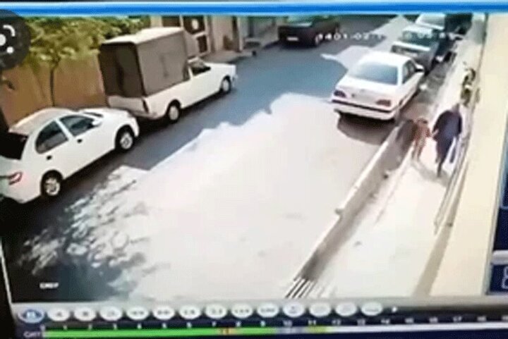 حادثه خطرناک در تهرانپارس / باز شدن ناگهانی در خاور هنگام رانندگی! + فیلم