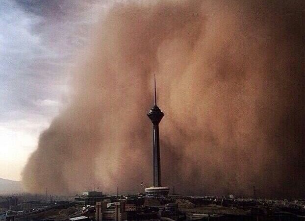 وزش باد شدید و گرد و خاک در راه تهران