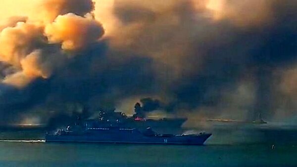 اوکراین: یک کشتی روسی غرق شد