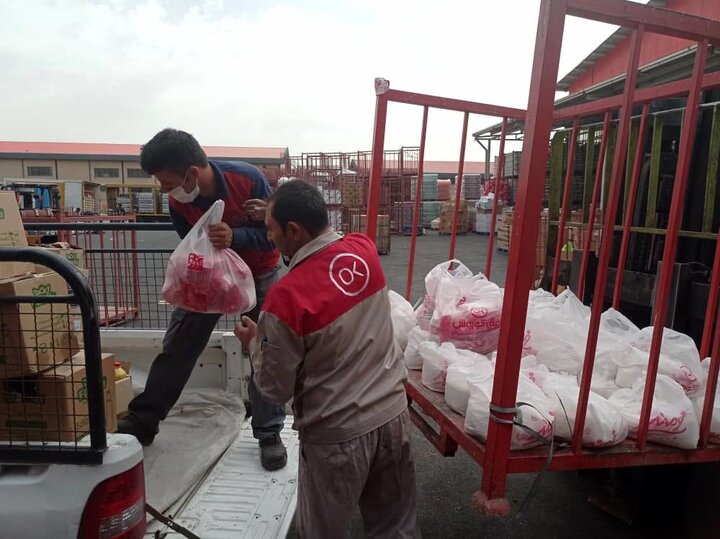 اهداء کالاهای خوراکی و بهداشتی به موسسه توانبخشی بچه‌ های آسمان کامران