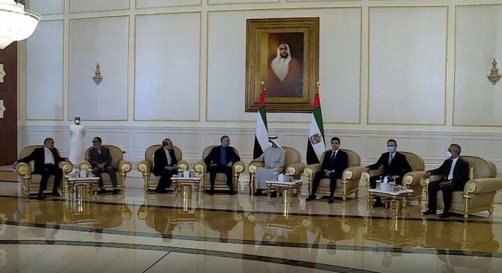امیرعبداللهیان با رییس جدید امارات دیدار کرد / عکس