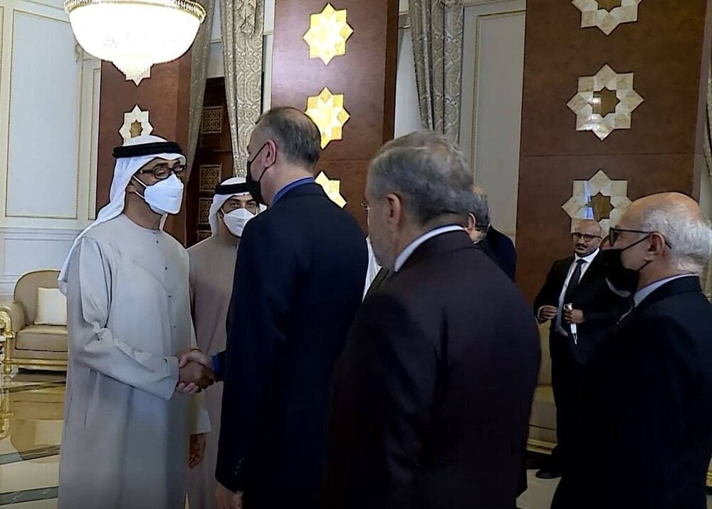 تصاویر دیدار وزیر خارجه کشورمان با رئیس جدید امارات | کدام نماینده امیر عبداللهیان را همراهی می‌کرد؟