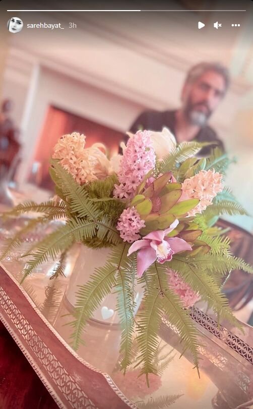 استوری عاشقانه ساره بیات برای همسر هنرمندش! / عکس