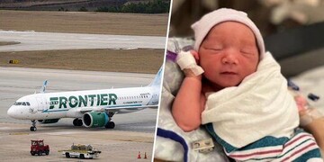 زن باردار در هواپیما زایمان کرد! / عکس