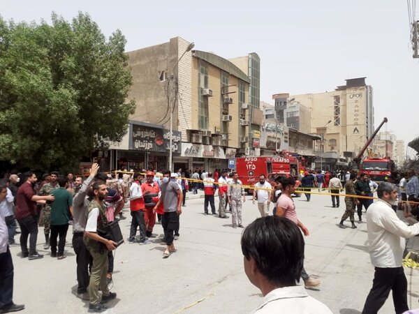 توضیحات فرمانده انتظامی آبادان درباره علت حادثه ریزش ساختمان در آبادان