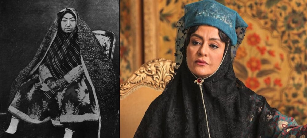 عکس واقعی از چهره مادر ناصر الدین شاه
