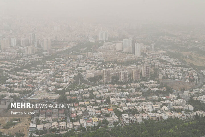 شاخص آلودگی هوای تهران به یک عدد بی‌سابقه رسید / عکس