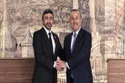 استقبال وزیر خارجه امارات از سفر چاووش‌اوغلو به اراضی اشغالی
