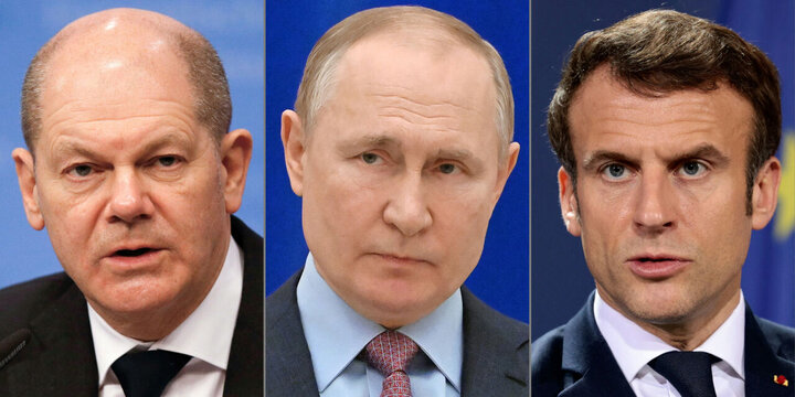 فرانسه و آلمان خواستار مذاکره مستقیم پوتین با زلنسکی شدند