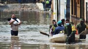 جاری شدن سیل وحشتناک در مکزیک بر اثر وزش نخستین طوفان فصلی / فیلم