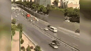 رانندگی عجیب و ترسناک راننده در لاین مخالف بزرگراهی در اصفهان فاجعه آفرید! / فیلم