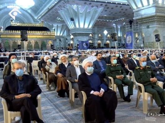 حضور روحانی و لاریجانی در مراسم امروز ارتحال امام / عکس