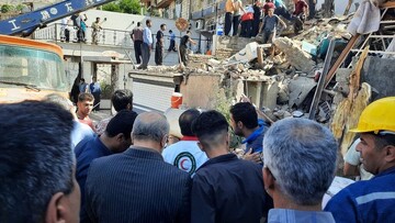 انفجار در ساختمان مسکونی در کرمانشاه / فیلم