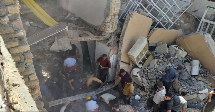 انفجار واحدهای مسکونی در پاوه / تصاویر