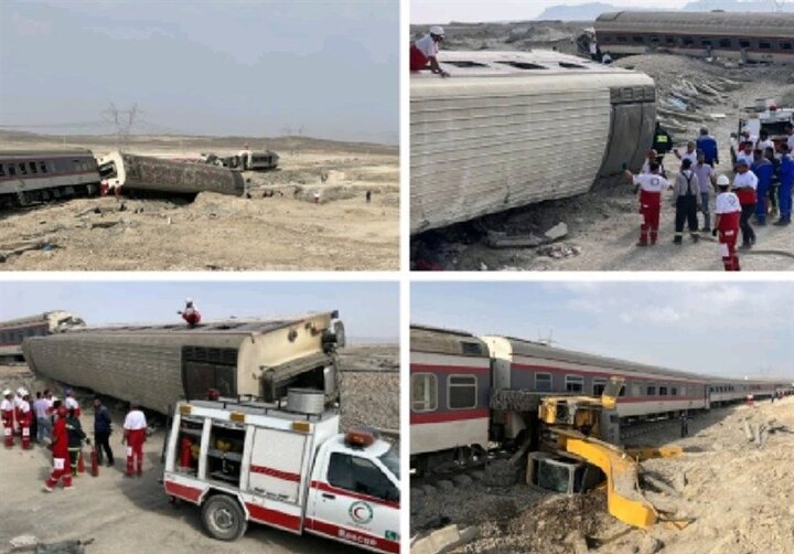 اجساد ۱۴ قربانی حادثه قطار مشهد - یزد شناسایی شد + اسامی