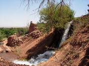 رونج آبشاری در دل زیباترین روستای خراسان‌رضوی