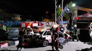 تصادف مرگبار پراید با سه خودروی پارک شده در شیراز