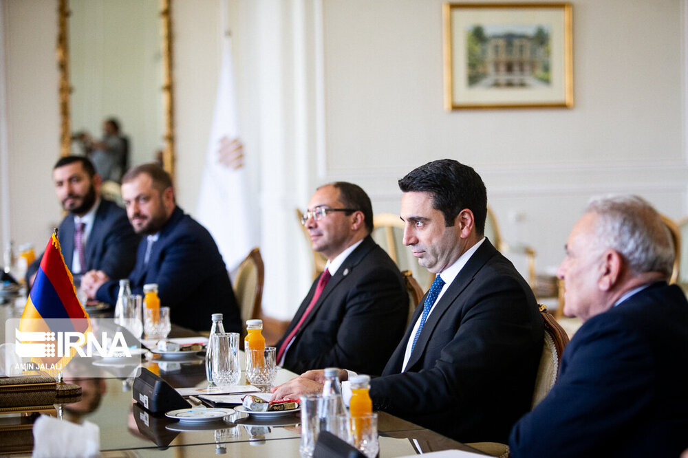 دیدار رئیس مجلس ارمنستان با وزیر امور خارجه