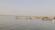 خشک شدن دومین دریاچه بزرگ عراق در غرب کربلا / فیلم