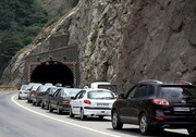 ترافیک شدید و اعمال محدودیت ترافیکی در جاده کرج - چالوس در عصر جمعه ۲۷ خرداد ۱۴۰۱
