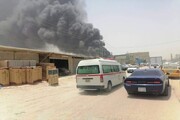 حریق گسترده در شهر «ناصریه» عراق