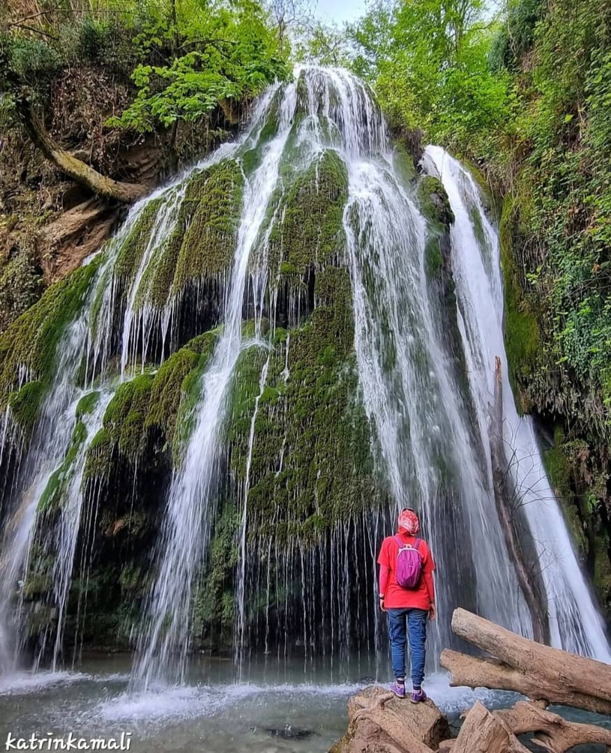 روایت کاترین کمالی از «آبشار کبودوال» در استان گلستان