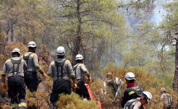 آتش سوزی جنگلی در ترکیه وارد سومین روز شد