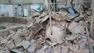 یک ساختمان در تهران ریزش کرد / جزییات