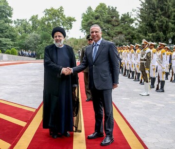 رئیسی از نخست وزیر عراق استقبال کرد +عکس