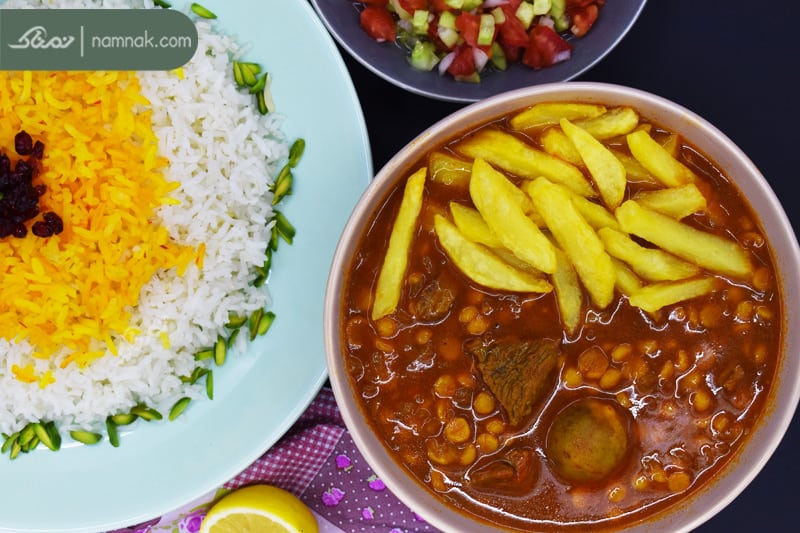 طرز تهیه خورشت قیمه غذای اصیل ایرانی 