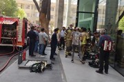آتش‌سوزی مجتمع تجاری رویال در الهیه تهران / فیلم