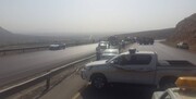 حادثه در جاده اصفهان-شهرکرد؛ جاده مسدود شد