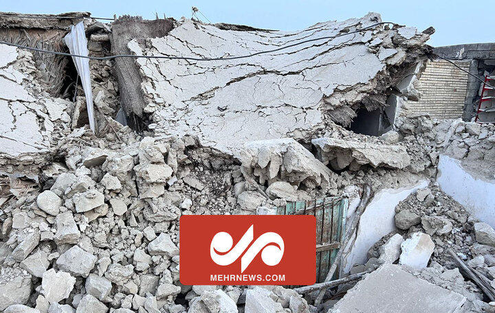 زلزله روستای «سایه خوش» هرمزگان را به طور کامل تخریب کرد / فیلم