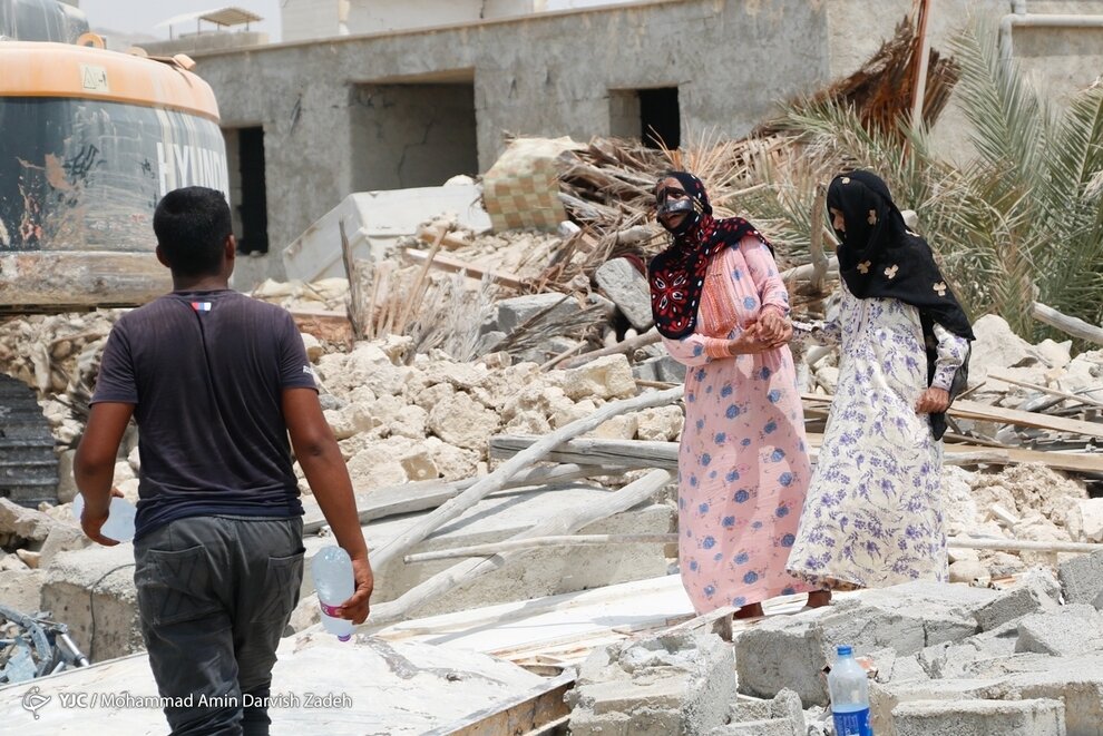 تصاویری از وضعیت هرمزگان پس از زلزله ۶.۱ ریشتری