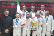 قهرمانی ایران در مسابقات اسکواش غرب آسیا