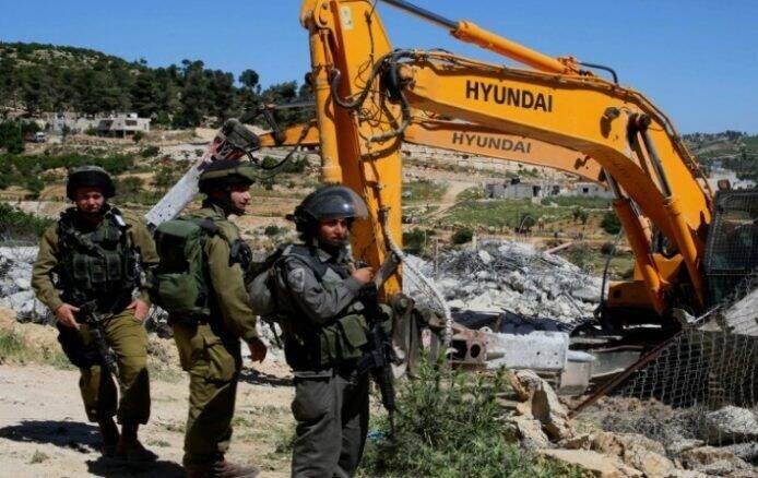 تخریب منازل فلسطینیان در جنوب الخلیل / فیلم