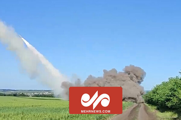حمله توپخانه‌ای روسیه به مواضع ارتش اوکراین / فیلم