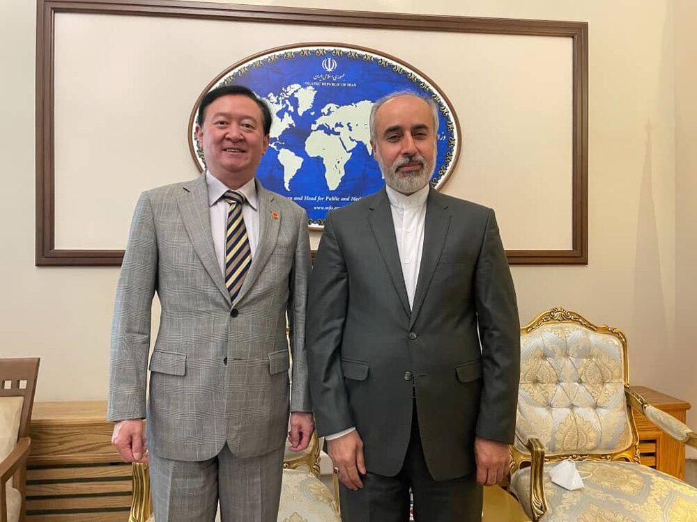 تبریک سفیر چین در تهران به سخنگوی جدید وزارت خارجه