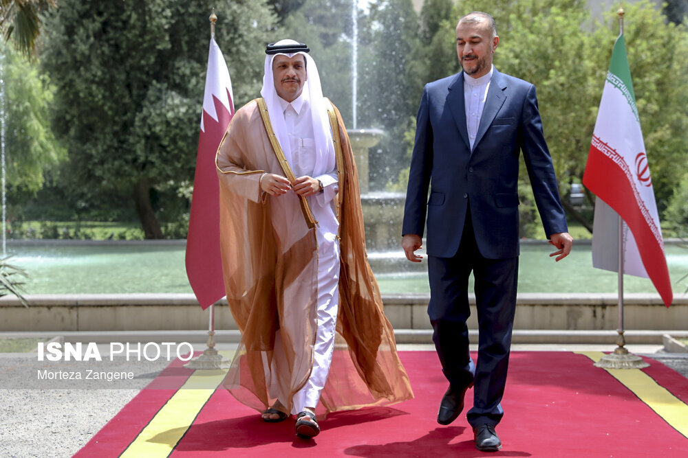 دیدار وزیران خارجه ایران و قطر / تصاویر