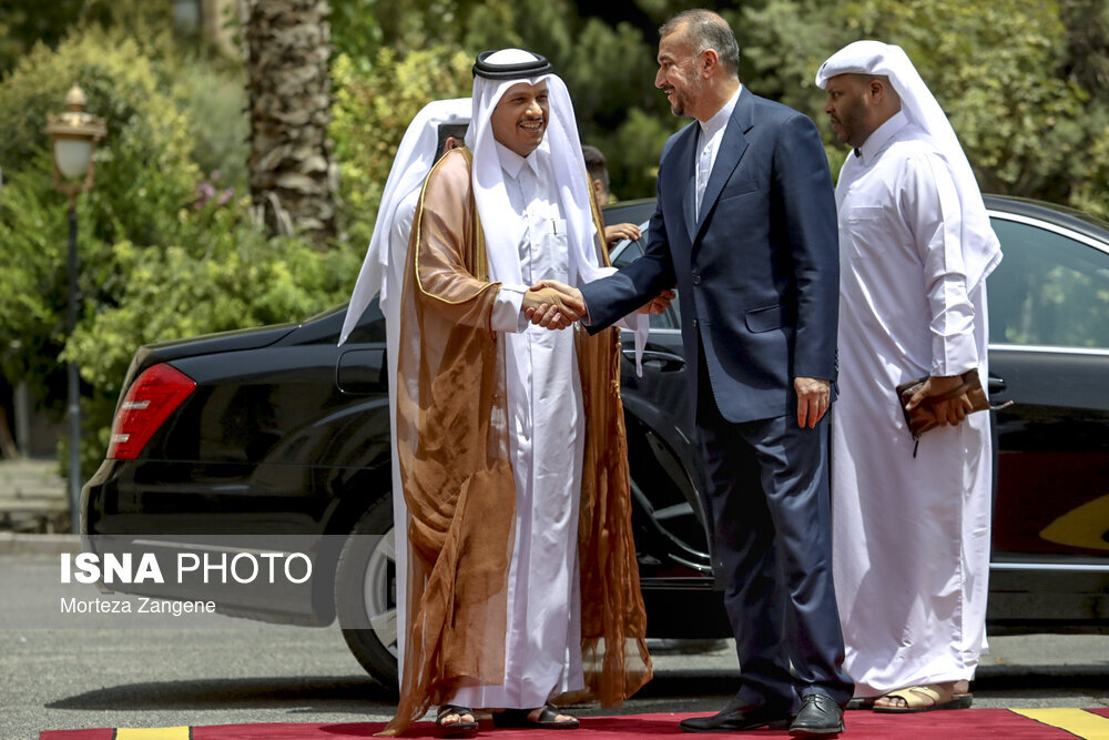 دیدار وزیران خارجه ایران و قطر / تصاویر